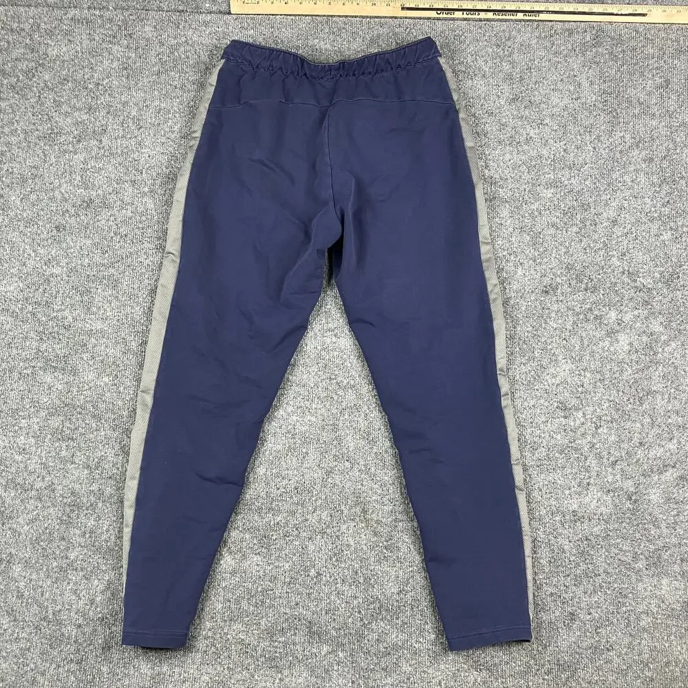 Puma Pants Mens Size M Navy Track Joggers Athletic Tapered Stretch Drawstring‎